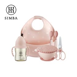 Simba 小獅王辛巴 - 小食客 學習餐具經典組-蜜桃菠菠