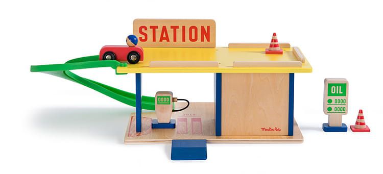 Moulin Roty - 木質加油站遊戲組