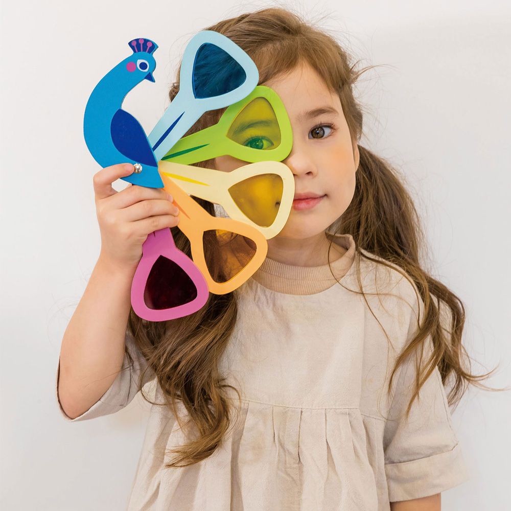 孔雀開屏色票卡