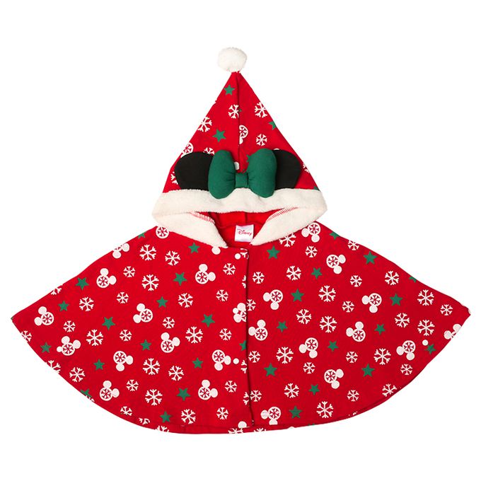 akachan honpo - 米妮滿版圖案斗篷-紅色