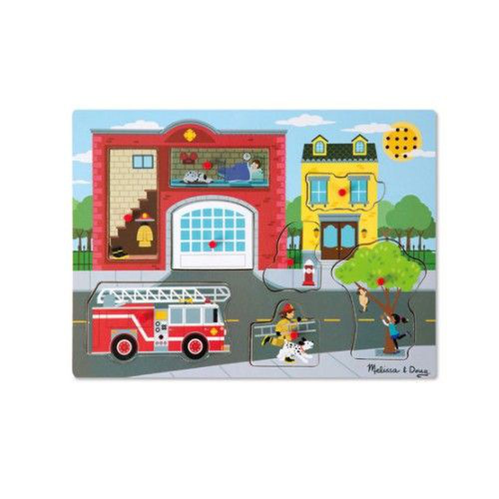 美國瑪莉莎 Melissa & Doug - MD 聲音拼圖-情境聲音-消防局