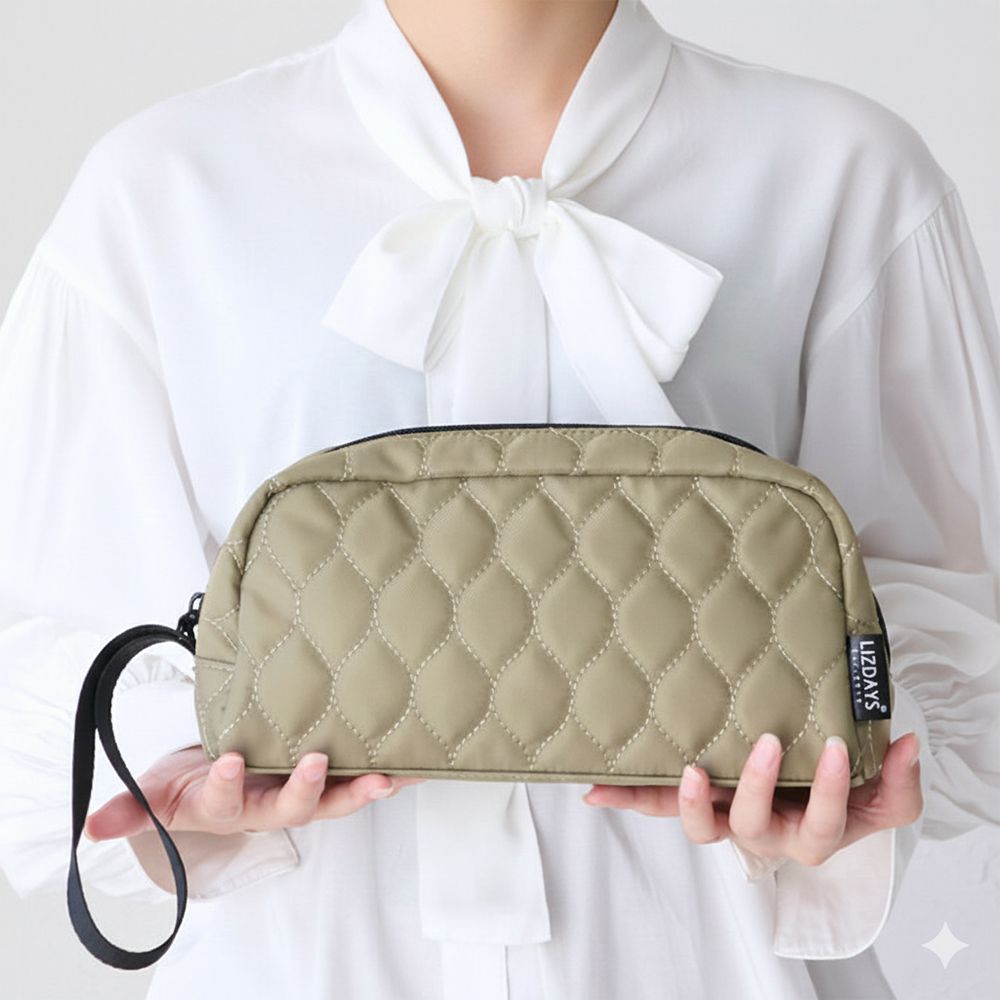 大容量防潑水超強收納化妝包(可吊掛)-軍綠 (26.5x10cm)