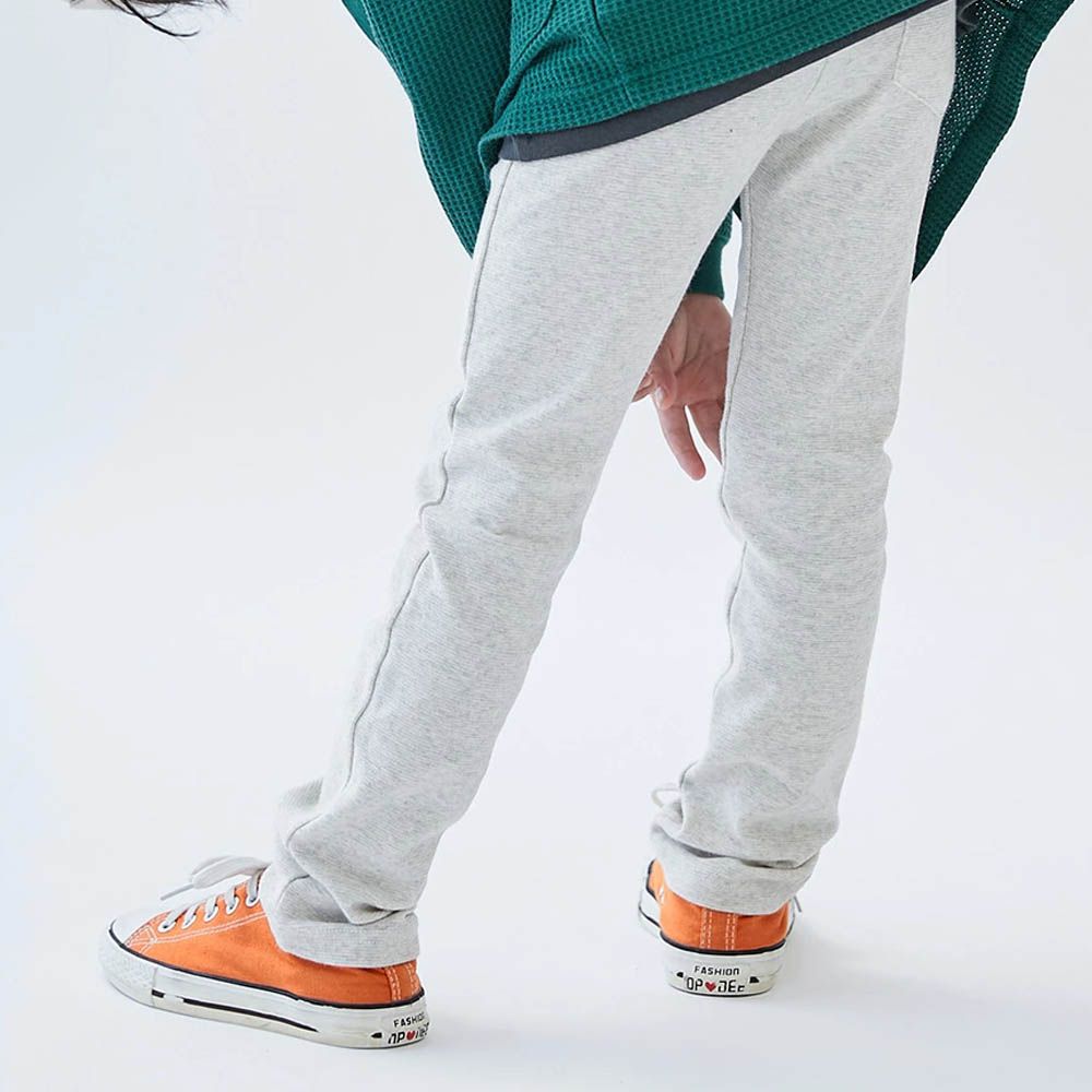 [熱銷定番] 超彈力抗毛球休閒長褲-燕麥白