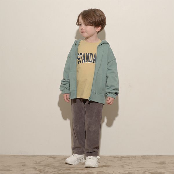 日本 b-ROOM - 定番標語百搭長袖上衣-象牙白