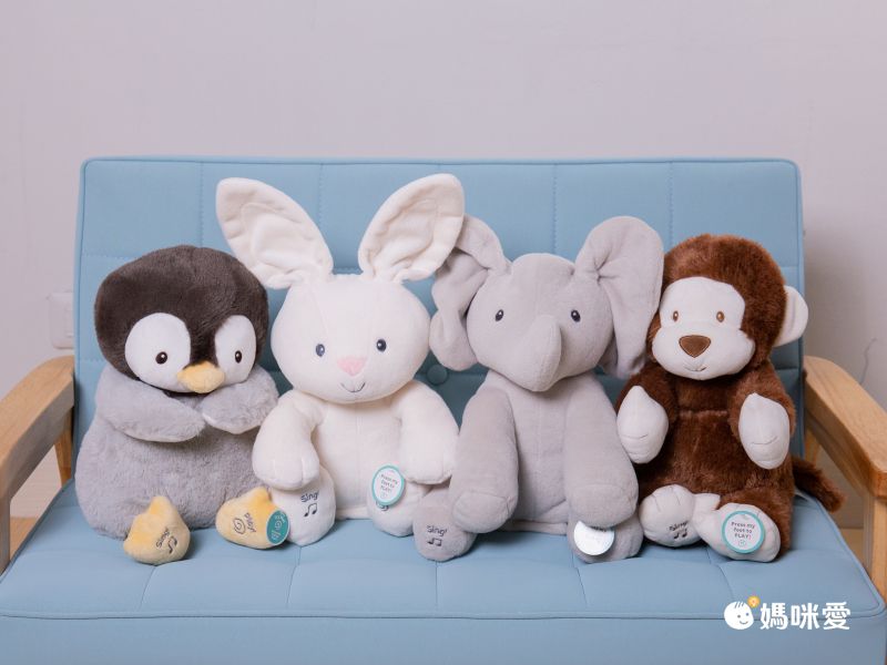 美國GUND - 小象躲貓貓互動玩偶