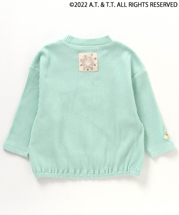 日本 apres les cours - 泡泡先生聯名 刺繡圖案羅紋上衣-勝利-青綠