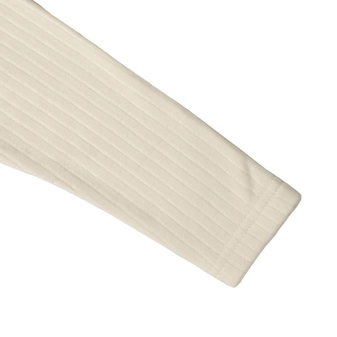 akachan honpo - 長袖軟綿彈性休閒上衣-象牙白色