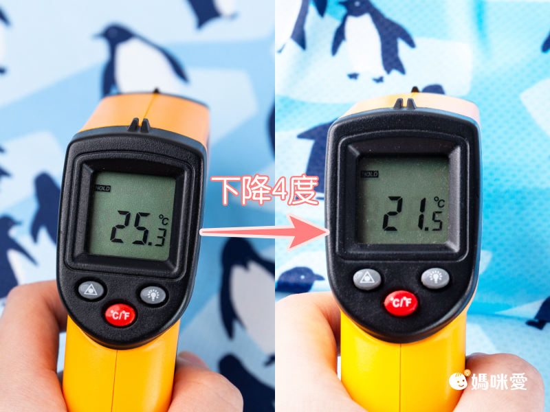 日本現代百貨 - 抗UV水涼感巾(附收納罐)-企鵝家庭 (30x100cm)