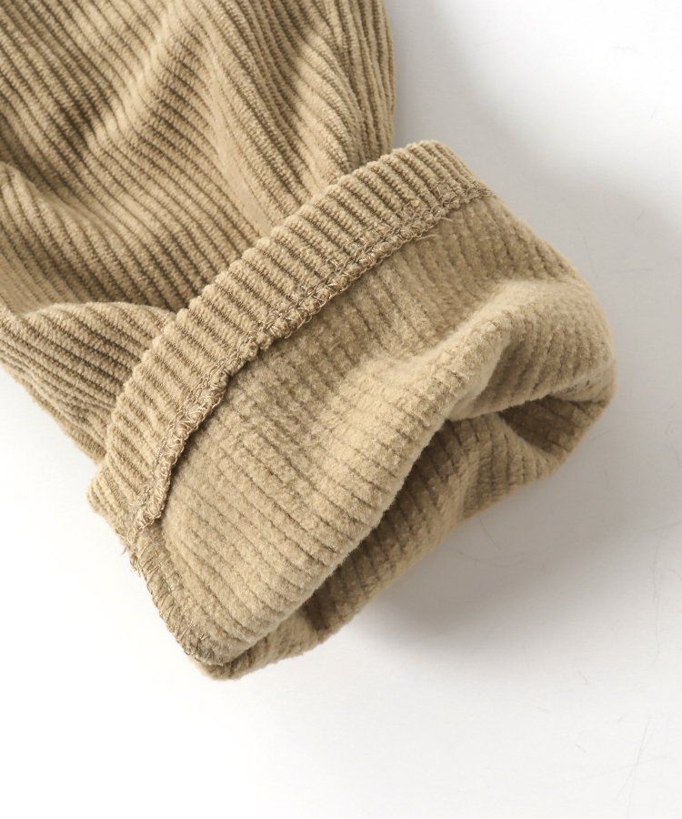 日本 BREEZE - 燈芯絨裏起毛保暖長褲-粉紅