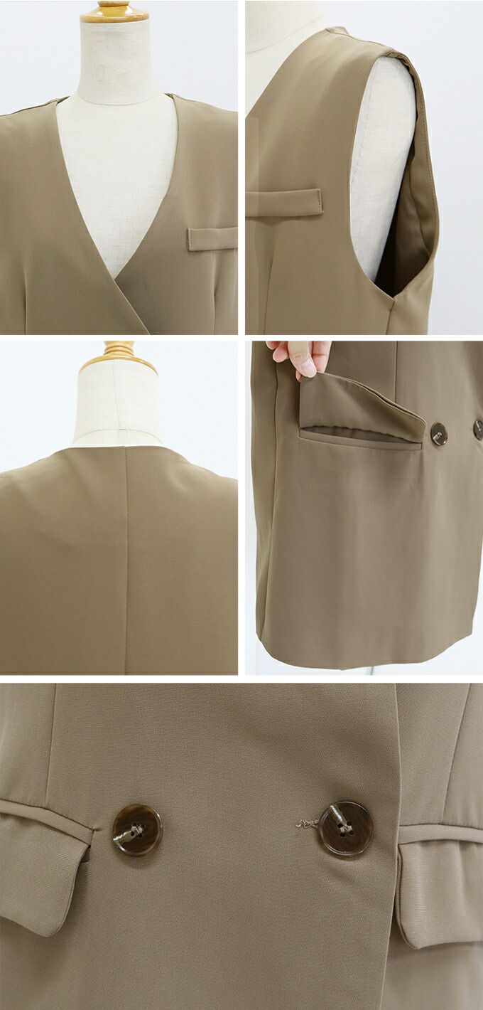 日本 BLUE EAST - 百搭率性西裝背心-黑