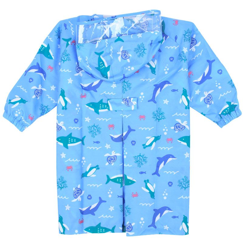 akachan honpo - 雨衣-海洋生物-淺藍色