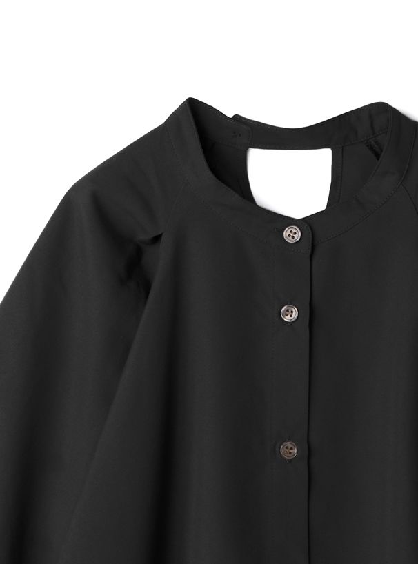 日本 GRL - 圓領大澎袖雪紡長袖襯衫-天使白