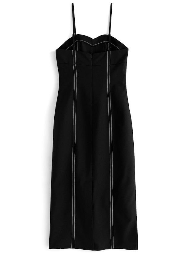 日本 GRL - 復古拷克車邊吊帶裙-黑