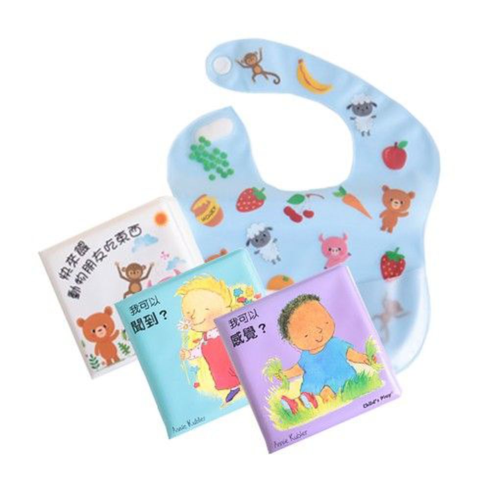 華碩文化 - 【洗澡書優惠組】-快來餵動物朋友吃東西+我可以聞到&感覺套組