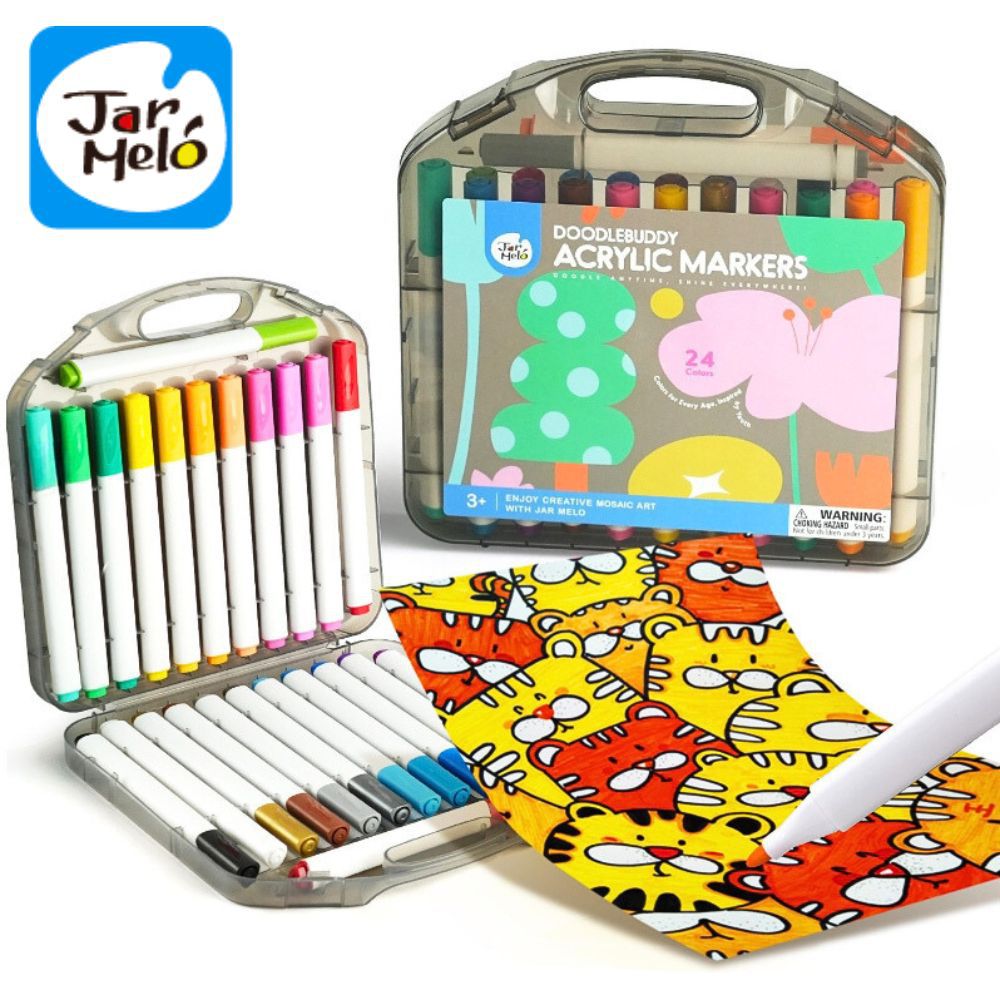 彩繪塗鴉丙烯馬克筆(實用系24色) JA96291