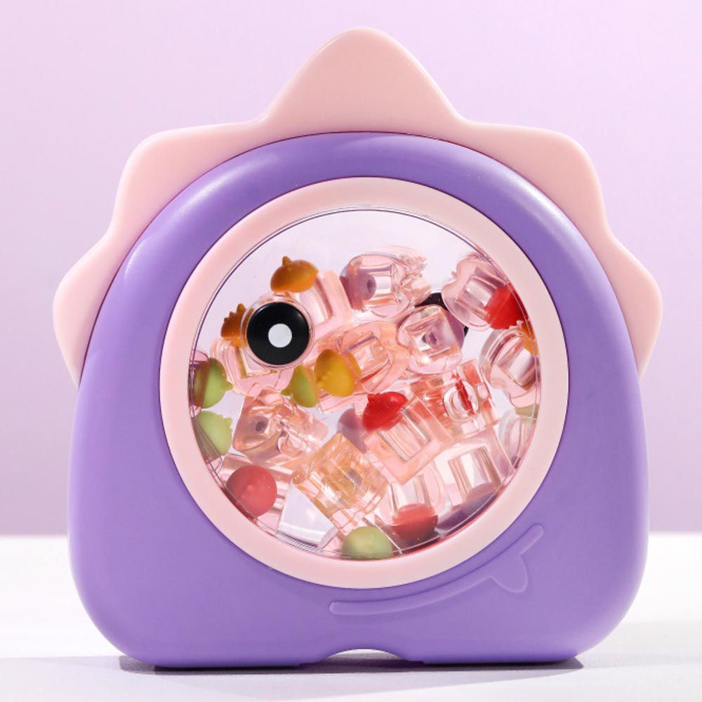 寶寶乳牙收藏盒-獨眼小怪獸-紫+粉 (16.4x15.8cm)