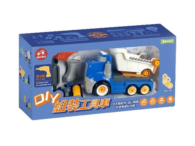 樂彩森林 - DIY組裝工程車-砂石車