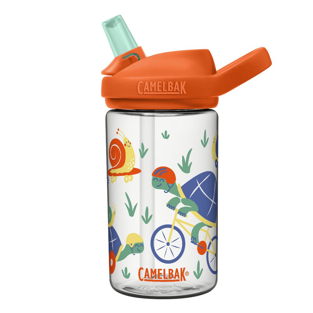 CamelBak - EDDY+ 兒童吸管運動水瓶-單車烏龜 (400ml)-156g