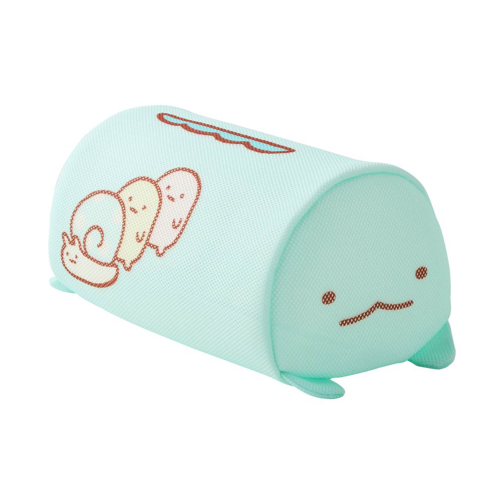 日本千趣會 - 角落生物 日本製圓筒洗衣網/衣物收納袋-偽蜥蜴 (L(20x32x18cm))