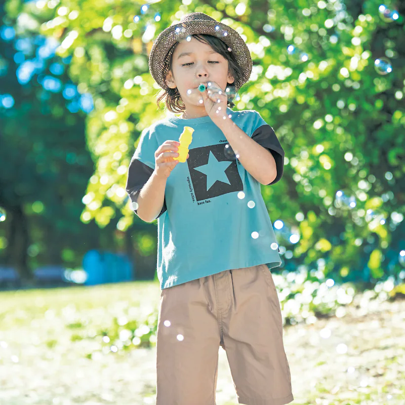 日本千趣會 - GITA 天竺棉印花短T-1492-藍