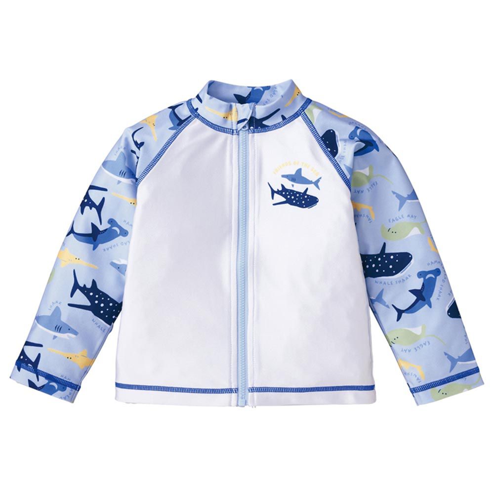 akachan honpo - 防曬泳衣-鯊魚-淺藍色