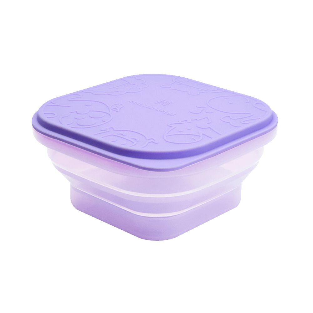 MARCUS＆MARCUS - 果凍矽膠摺疊保存盒-紫