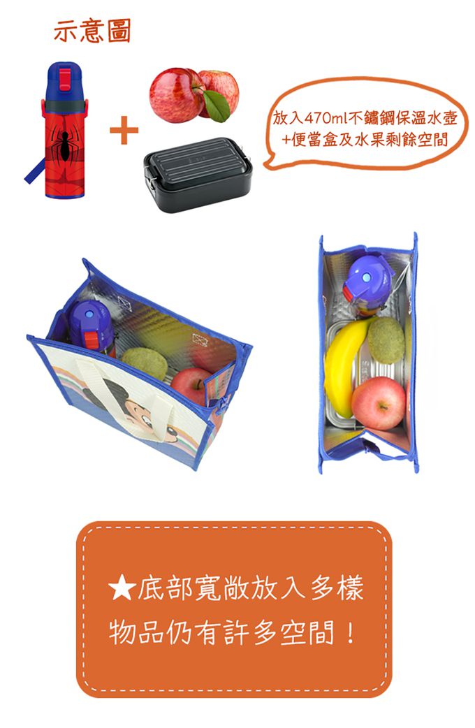 日本 SKATER - 保溫便當袋-奇奇蒂蒂