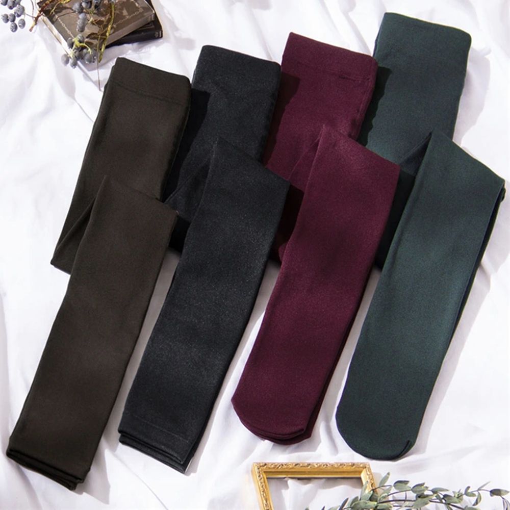 日本 BELLUNA - 150丹彈性保暖褲襪/內搭褲-深灰