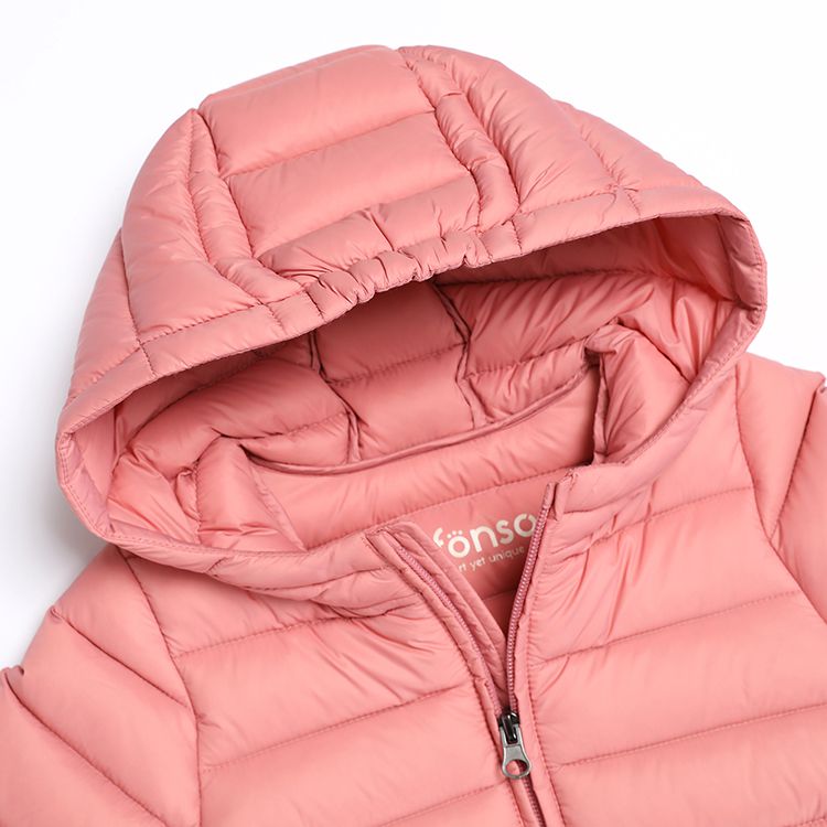 韓國 alfonso - 80/20輕量羽絨外套-粉紅