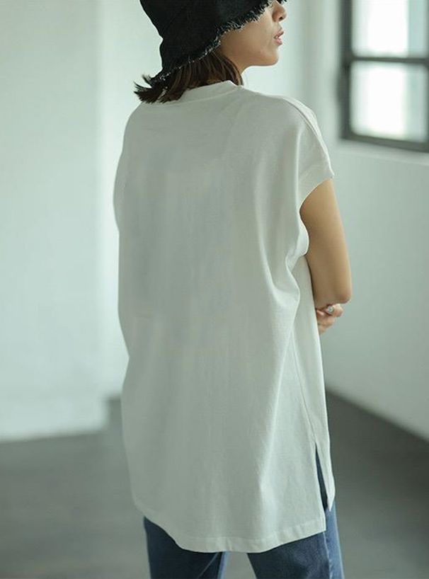 日本 GRL - 純棉百搭顯瘦法式袖上衣-果綠 (F)