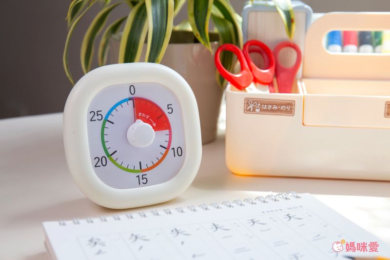日本文具 SONIC - 時間流逝實感 倒數時鐘+時鐘-象牙白