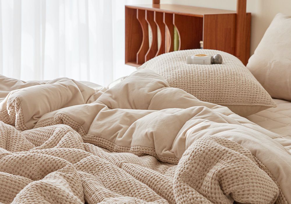 韓國 Maatila - 可水洗天絲莫代爾鬆餅棉被-燕麥