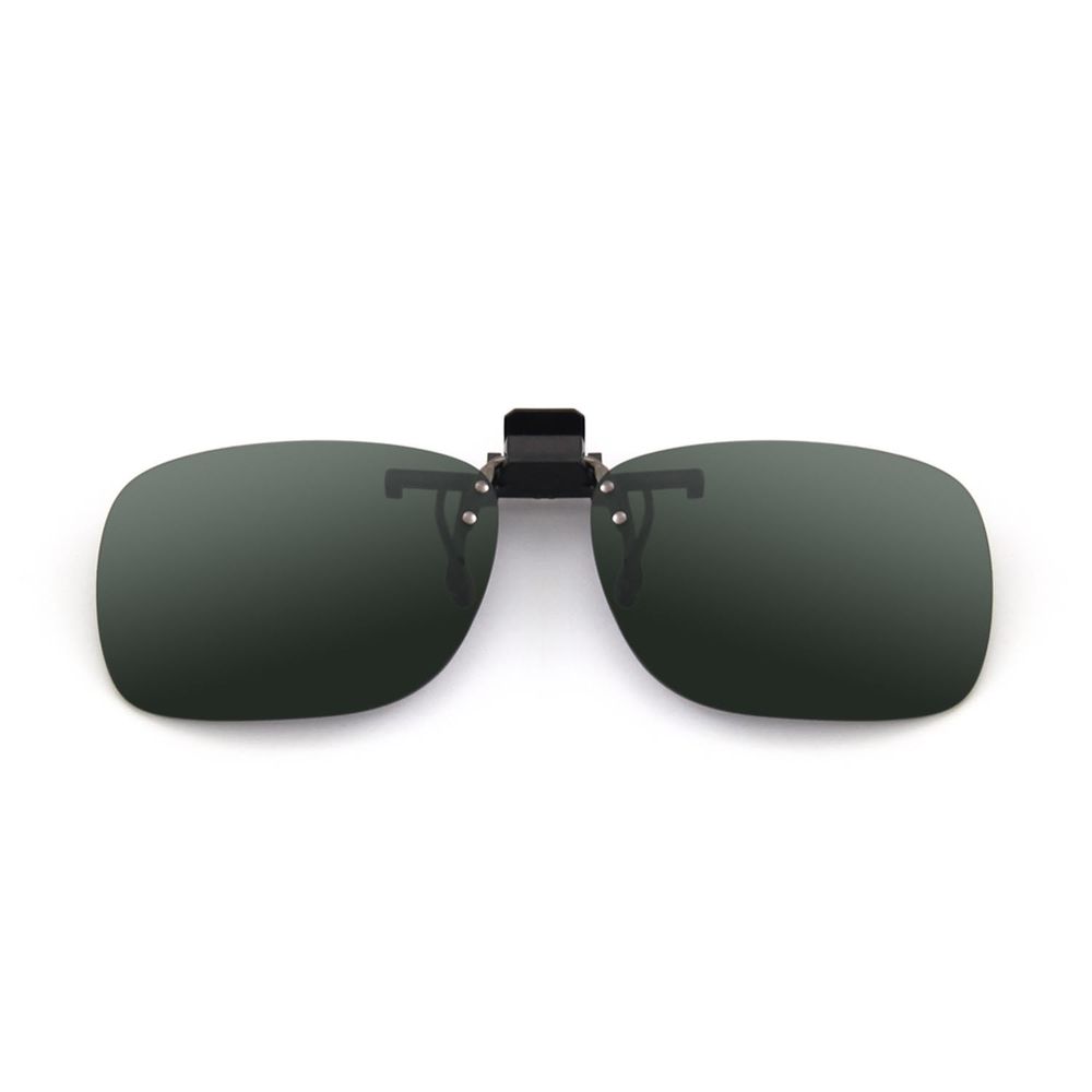 ALEGANT - 經典森綠感可掀夾式寶麗來偏光太陽眼鏡/UV400墨鏡/MIT/上掀夾片/外掛夾式鏡片