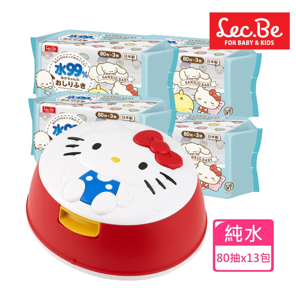Hello Kitty純水濕紙巾箱購組