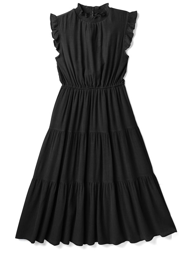 日本 GRL - 清新夏日收腰飛飛袖洋裝-星塵藍