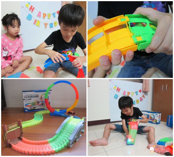 BQOCH - 【兒童益智玩具】電動夜光軌道車 風火輪 (132pcs)