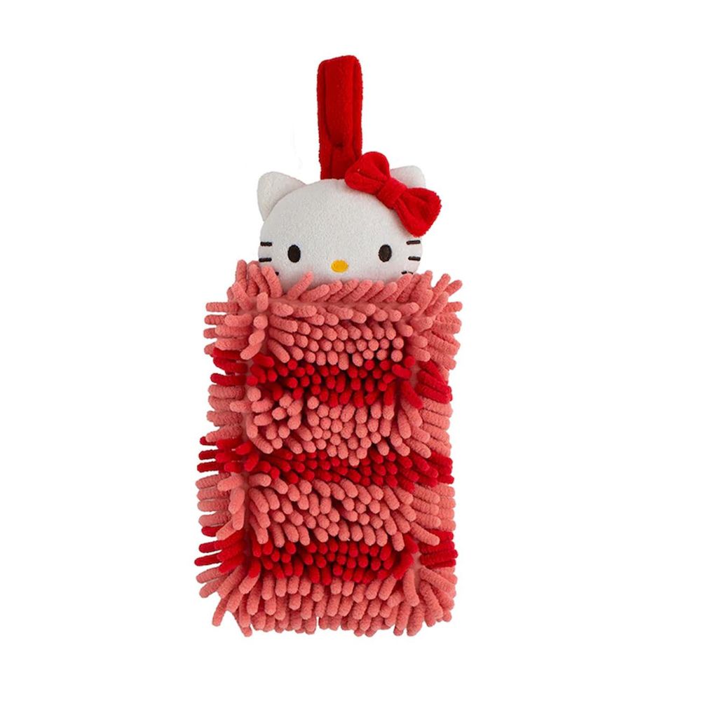 日本千趣會 - 三麗鷗 吊掛式吸水擦手巾-hello kitty (13x36x3.5cm)