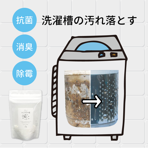 100%日本製貝殼清潔粉／洗衣槽清潔錠