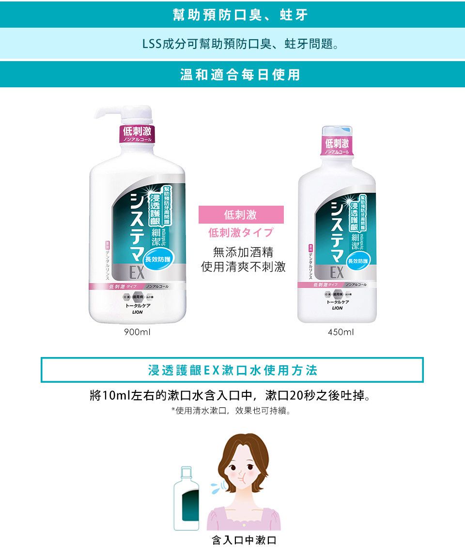 日本 LION 獅王 - 細潔浸透護齦EX牙膏-草本溫和