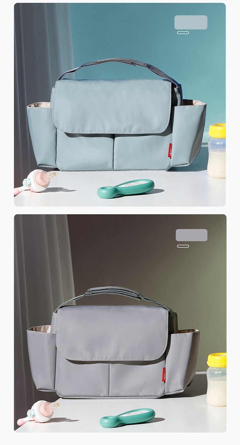 insular - 防水大容量嬰兒推車收納掛袋-淡粉色 (36x11.5.17cm)