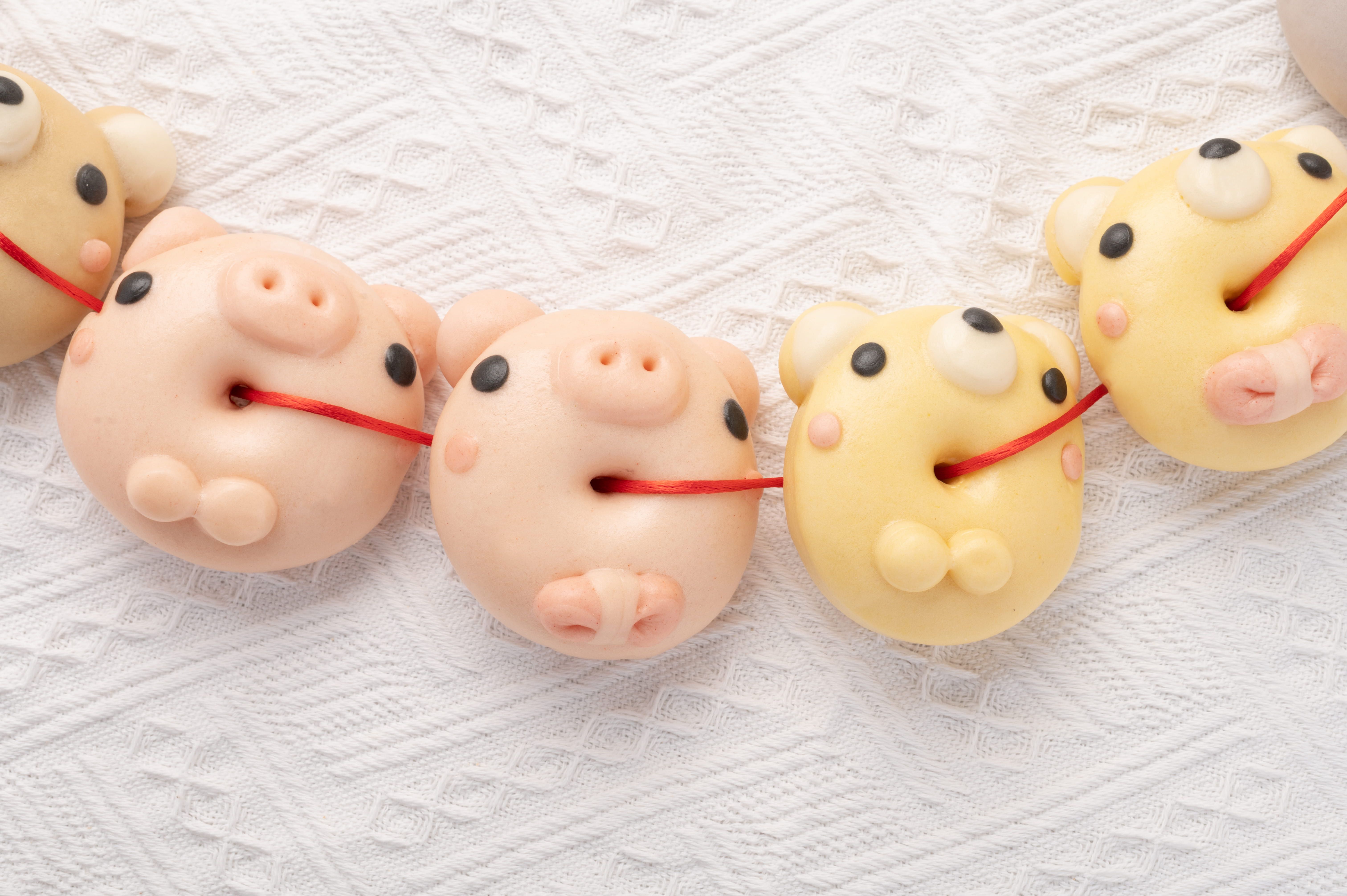 老甜媽手工饅頭 - 可愛小動物來陪我收涎-350克