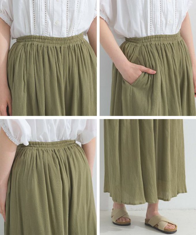 日本 Lupilien - 100%印度棉 輕盈飄逸寬褲-炭灰