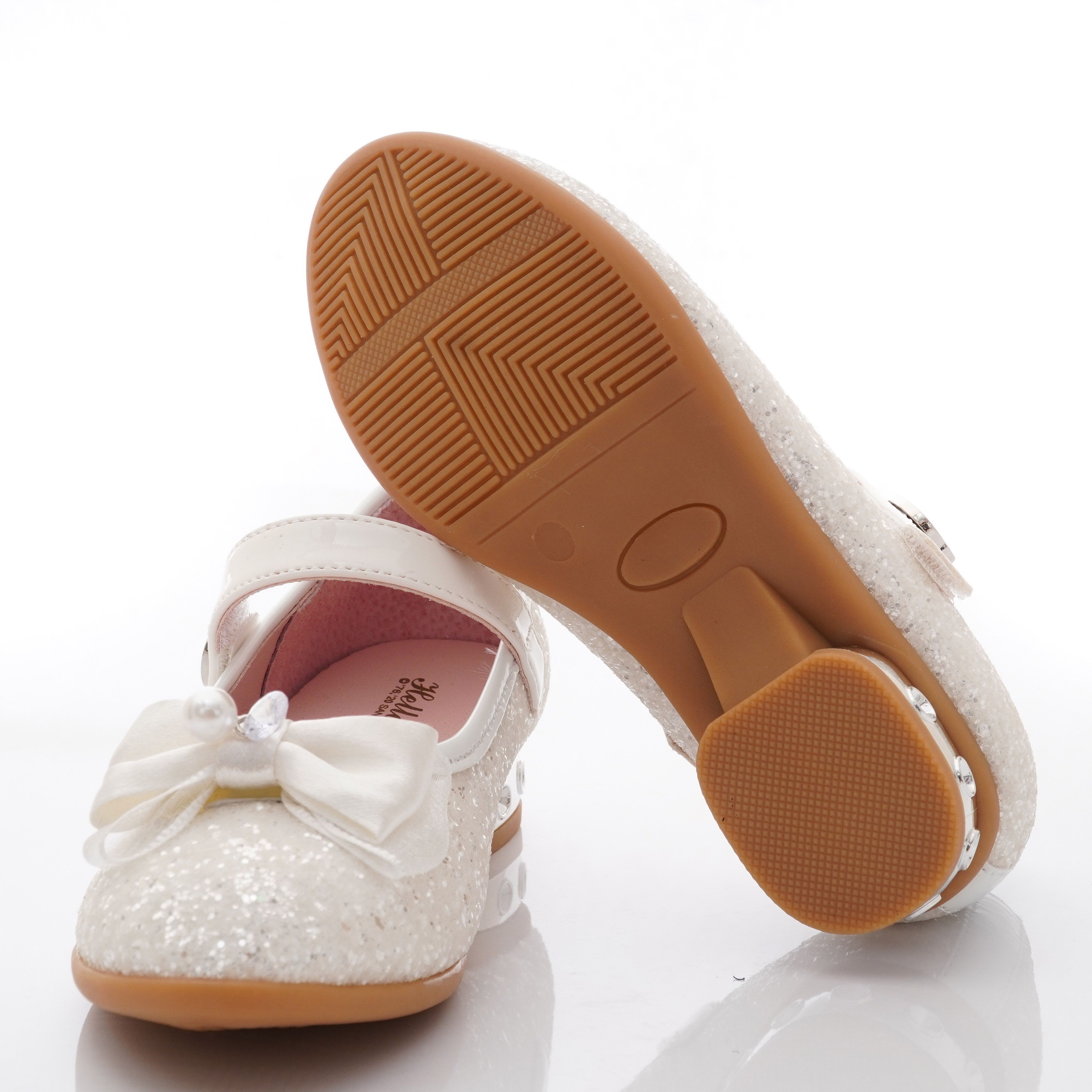 HELLO KITTY - 卡通童鞋-凱蒂晶鑽閃耀公主鞋款(中大童段)-白