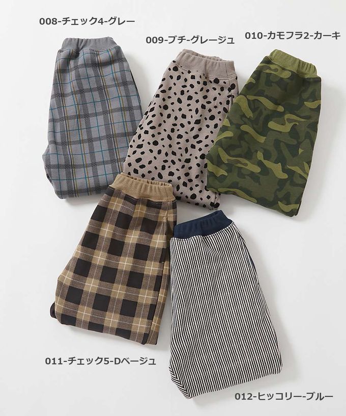 日本 devirock - RICH WARM 刷毛保暖哈倫寬鬆長褲-格紋-灰