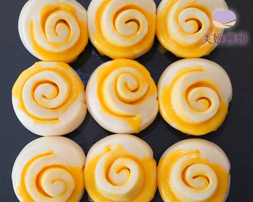 美姬饅頭 - 高鈣起司鮮乳饅頭捲-6入-50g/顆