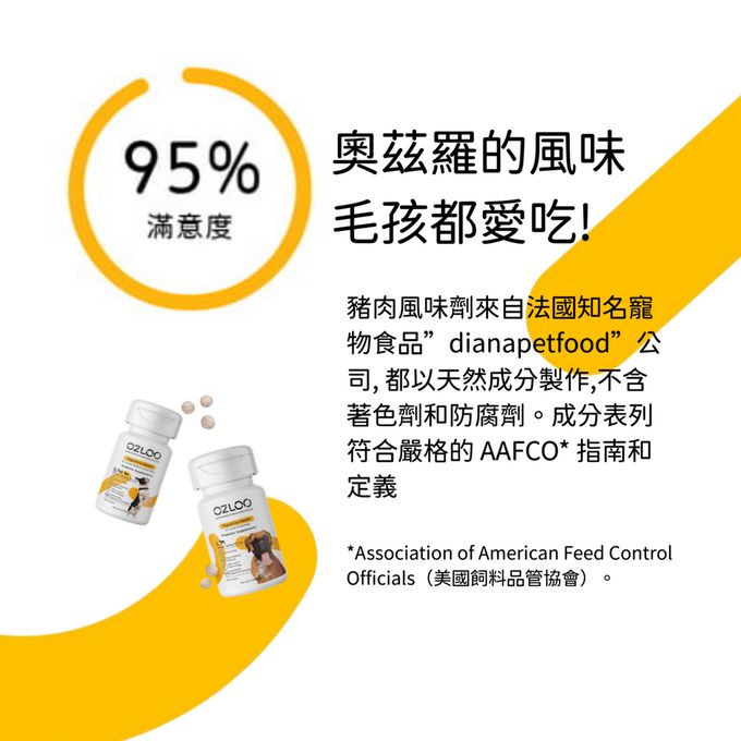 OZLOO奧茲羅 - 消化系統保健 中小型犬 60顆 兩個月份量(益生菌/維持腸道健康)