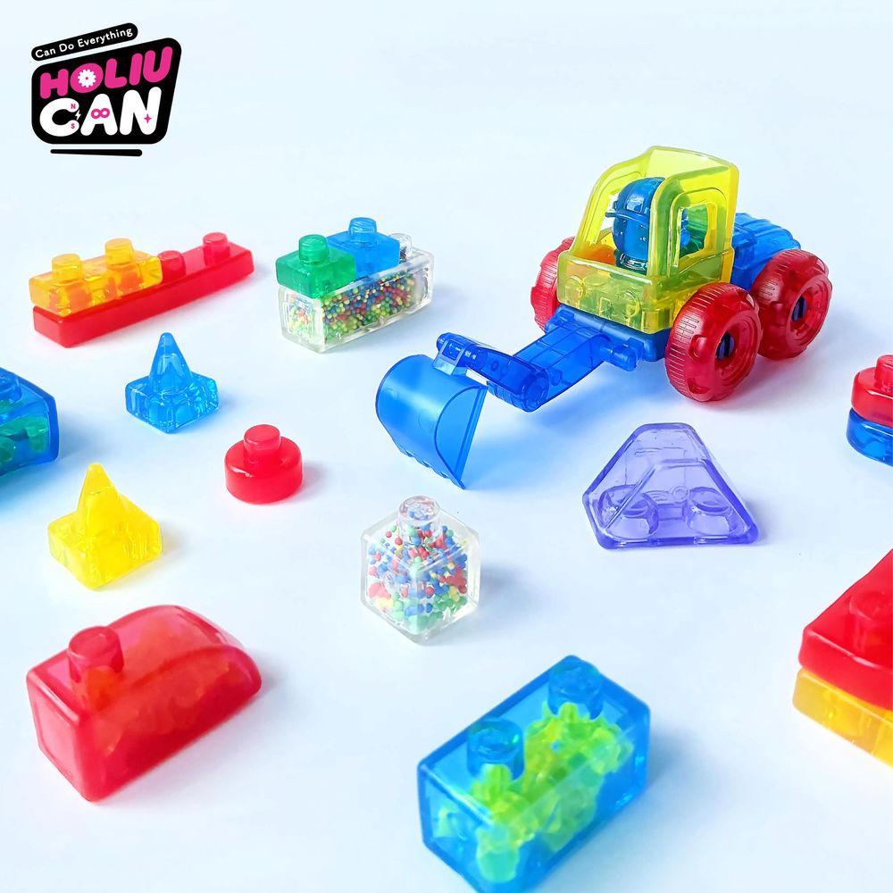 【小禾流 HOLIU CAN】QQ凍感積木 創意探索樂園-26pcs