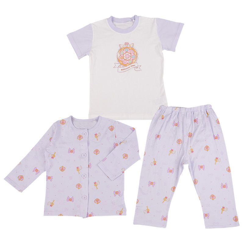 akachan honpo - 女短袖+長袖家居服-紫色