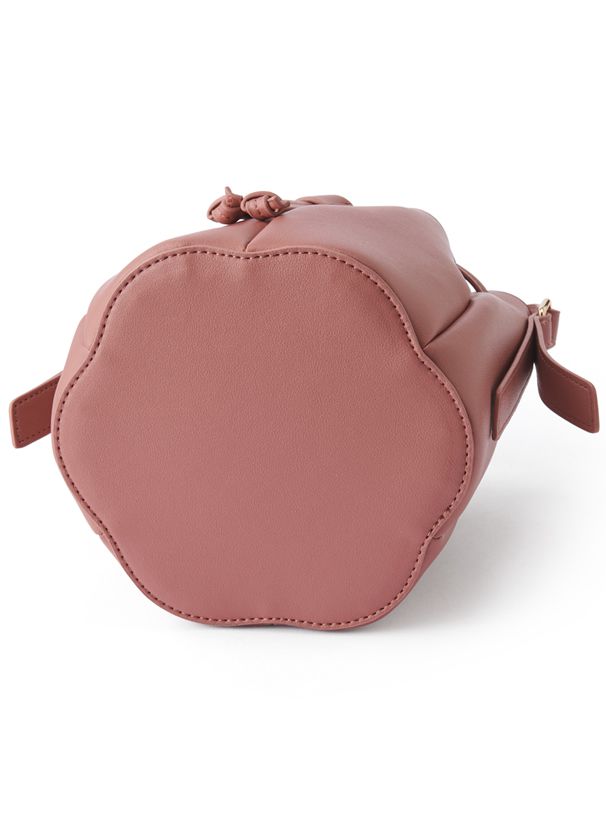 日本 GRL - 皮革抽繩水桶包/手提包-身可可 (F)