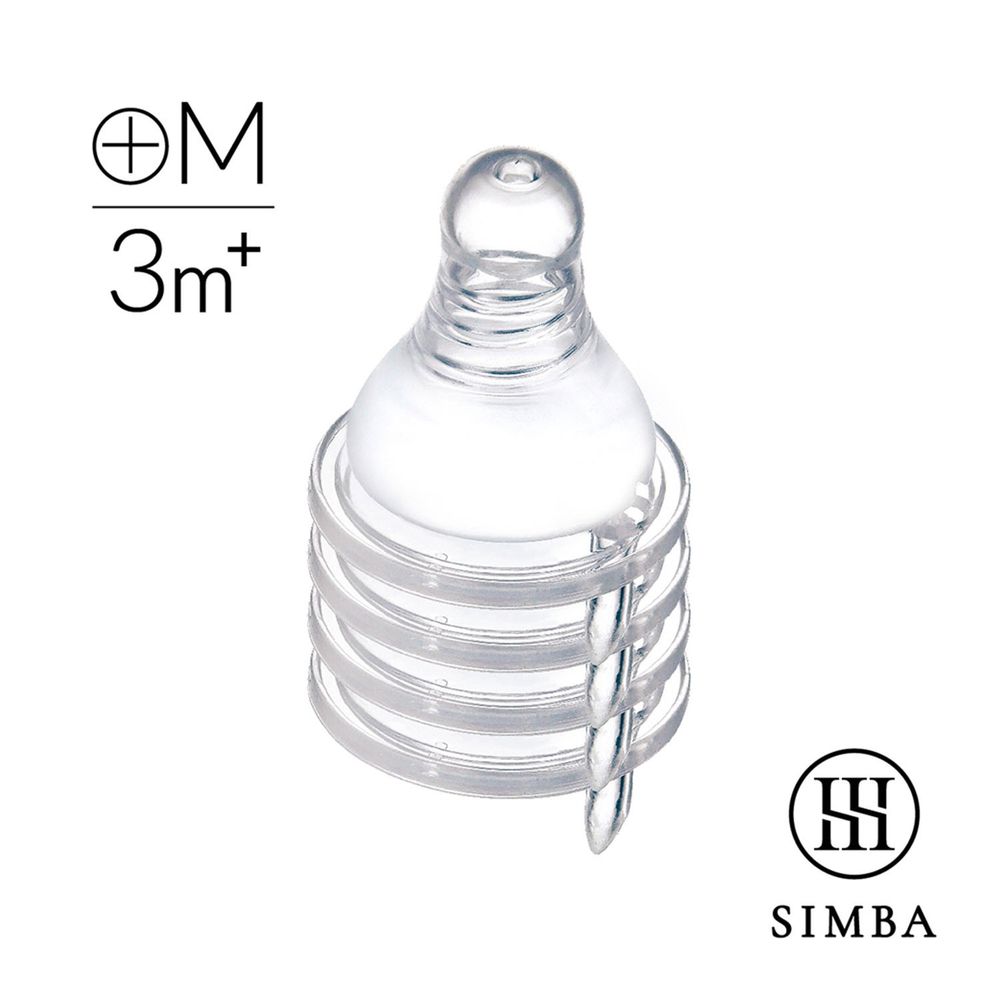 Simba 小獅王辛巴 - 超柔防脹氣標準十字奶嘴(M孔4入)